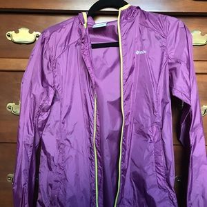 Purple Columbia water resistant jacket. Size L.